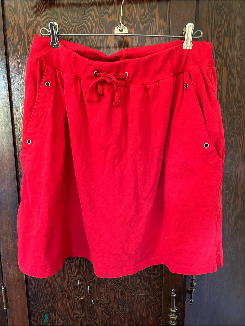 Vintage Red Cotton Nautical Skirt